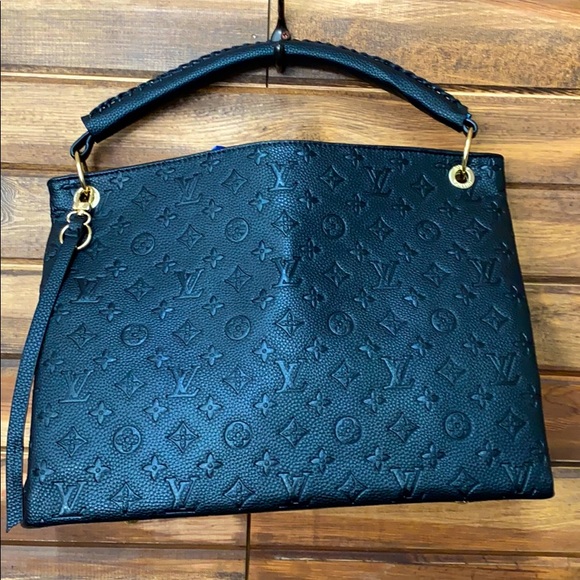 Black embossed Inspired “artsy” bag